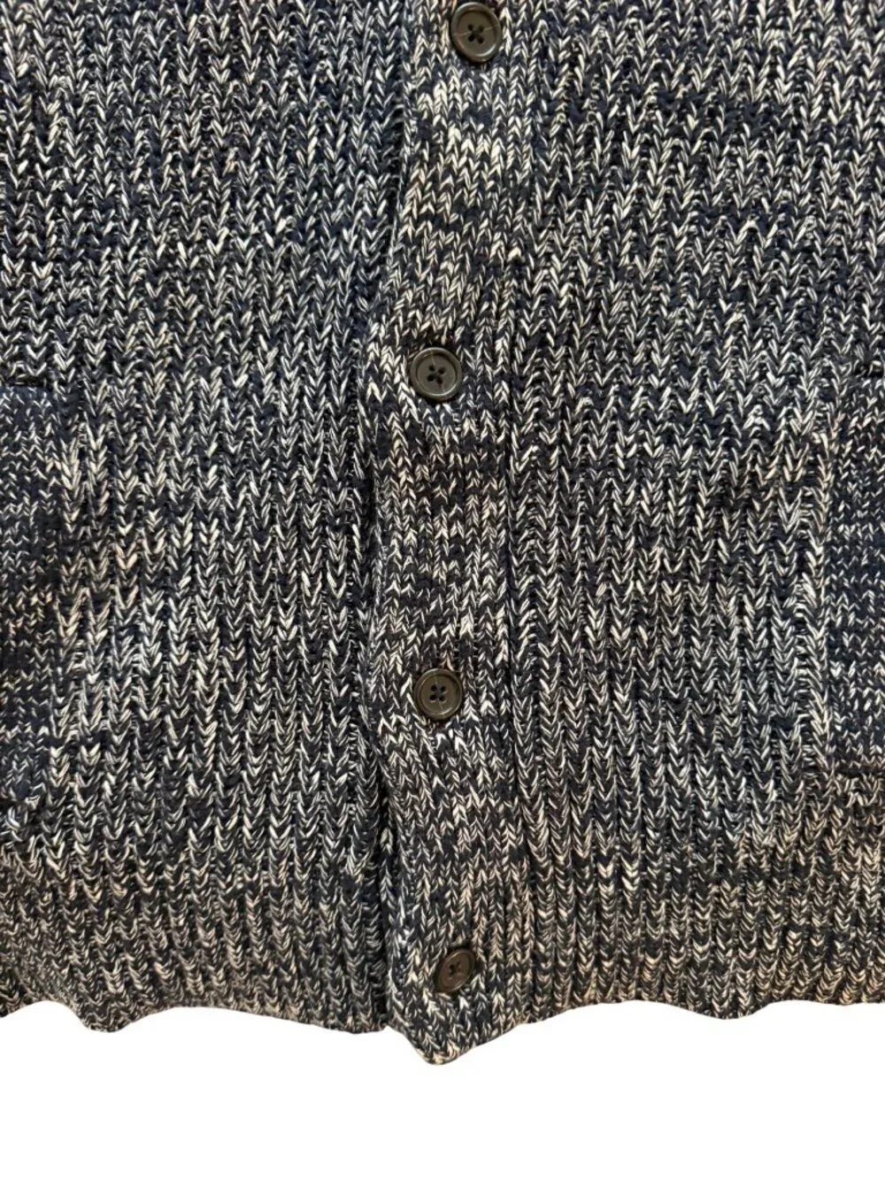 Banana Republic Mens Shawl Collar Button Front Cardigan Size XL Blue Gray Casual